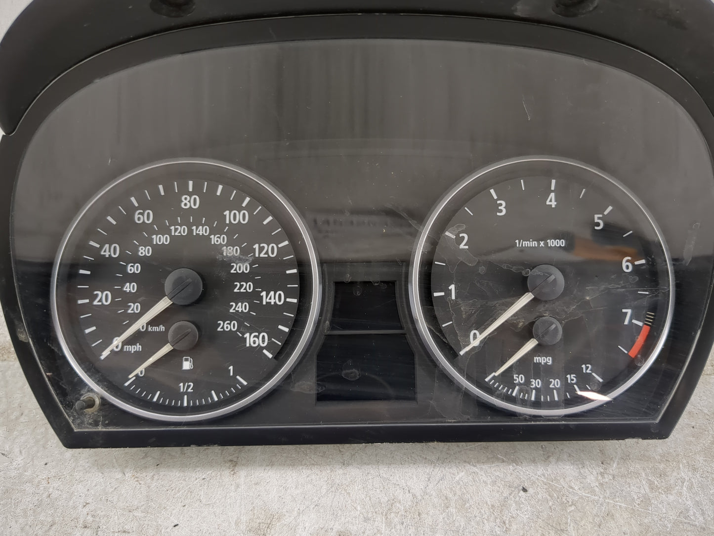 2007-2012 Bmw 328i Instrument Cluster Speedometer Gauges P/N:9130297-01 A2C53212319 Miles:128K Fits OEM Used Auto Parts - Oe
