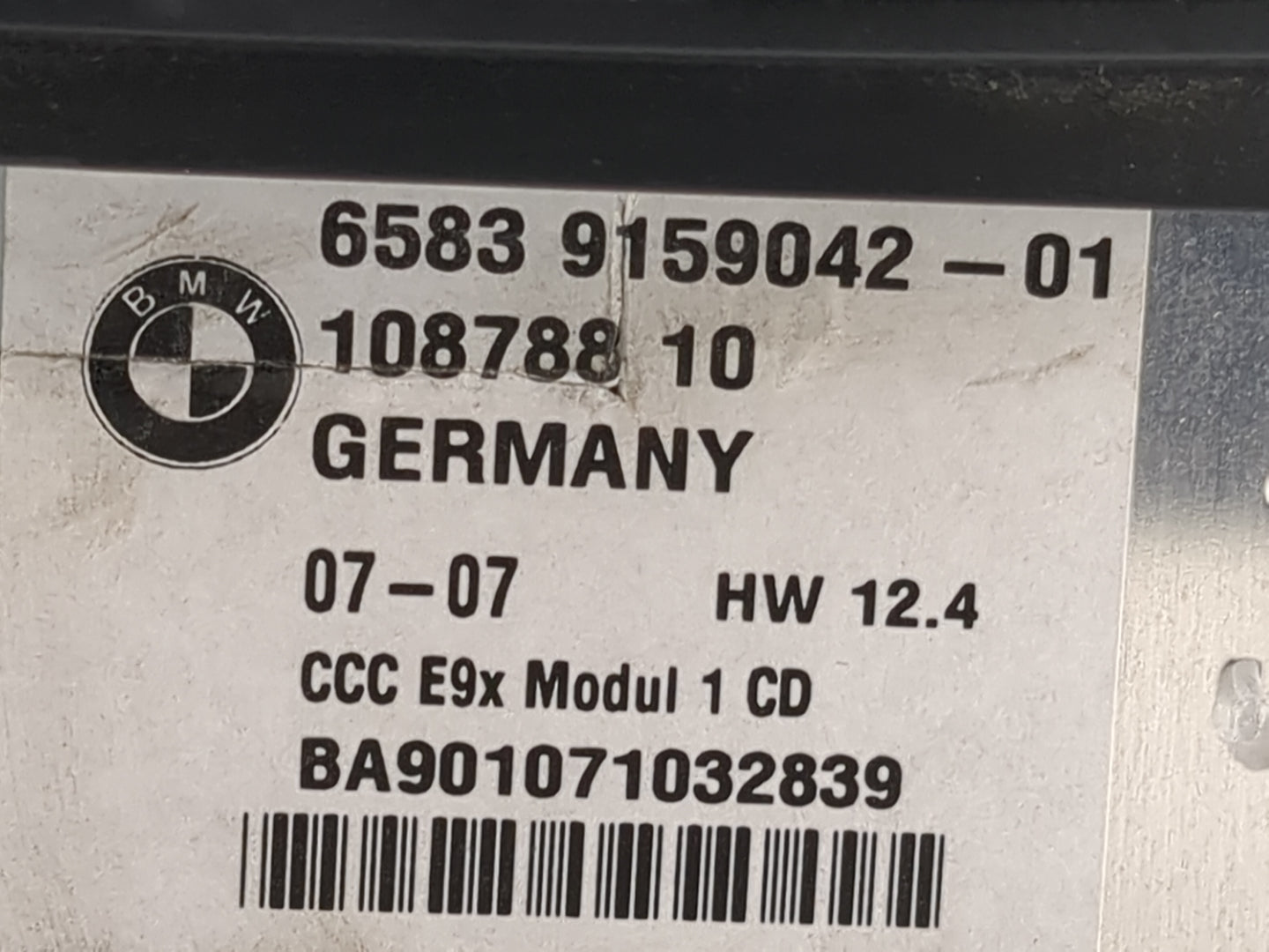 2007-2008 Bmw 328i Radio AM FM Cd Player Receiver Replacement P/N:65839159042-01 10878810, BA901071032839 Fits Fits 2007 200