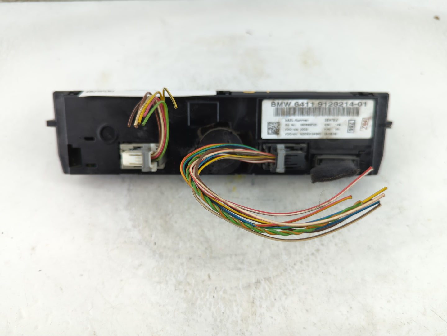 2007 Bmw 328xi Climate Control Module Temperature AC/Heater Replacement P/N:6411 9128214-01 Fits Fits 2008 2009 OEM Used Aut