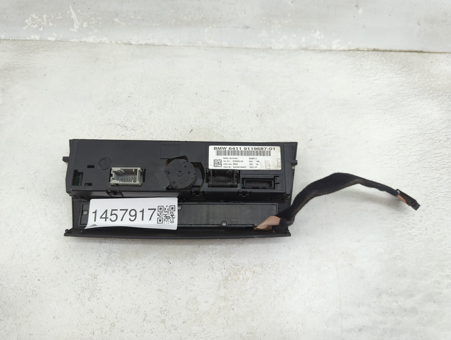 2007-2010 Bmw 328i Climate Control Module Temperature AC/Heater Replacement P/N:9119687-01 Fits Fits 2007 2008 2009 2010 OEM