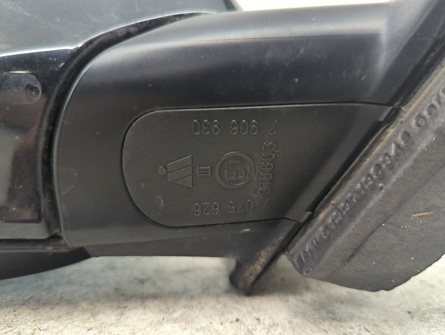 2007 Bmw 335 Passenger Right Side View Power Door Mirror Black - Oemusedautoparts1.com