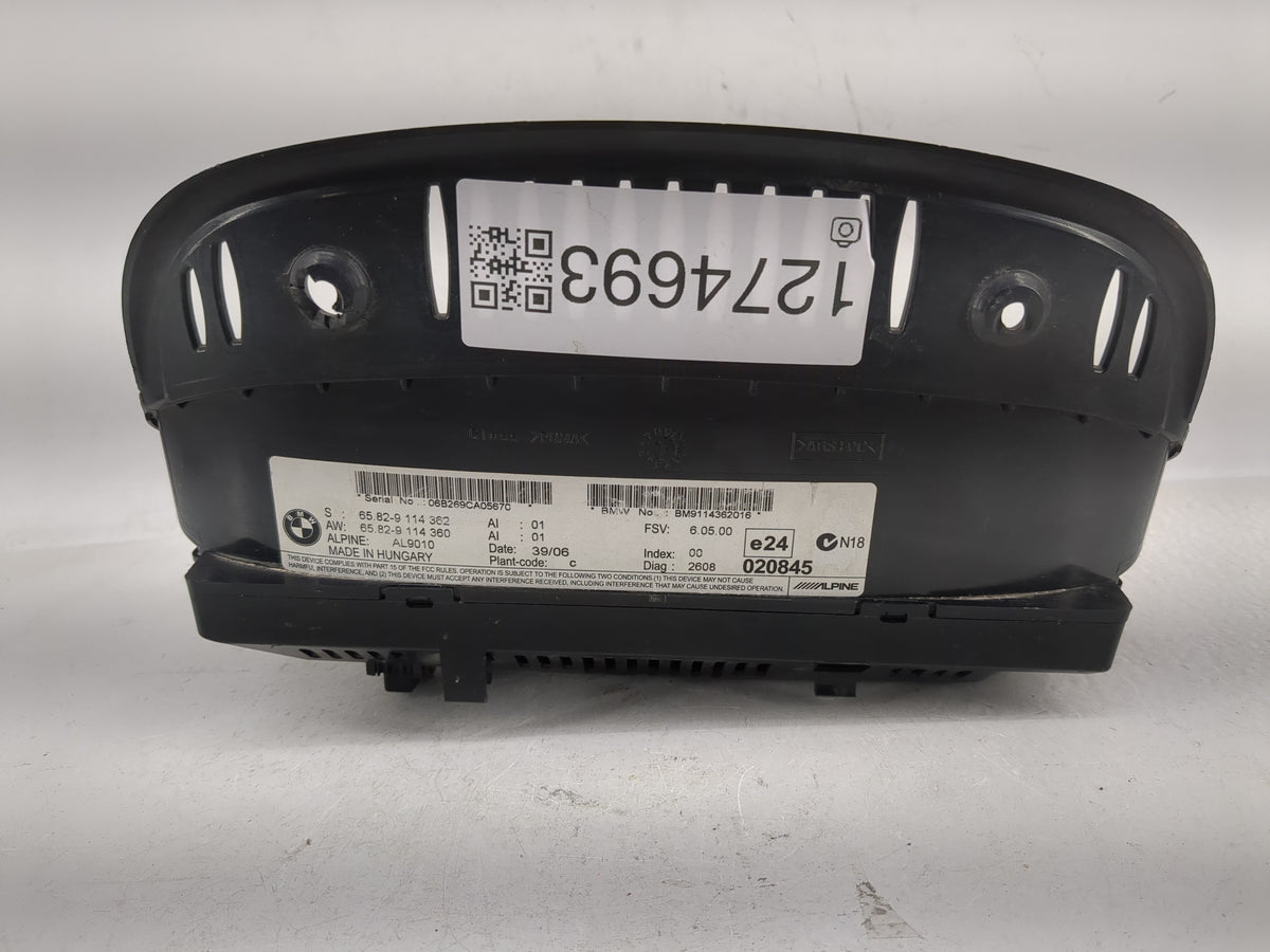 2007-2008 Bmw 335i Information Radio Display Screen 1274693 - Oemusedautoparts1.com