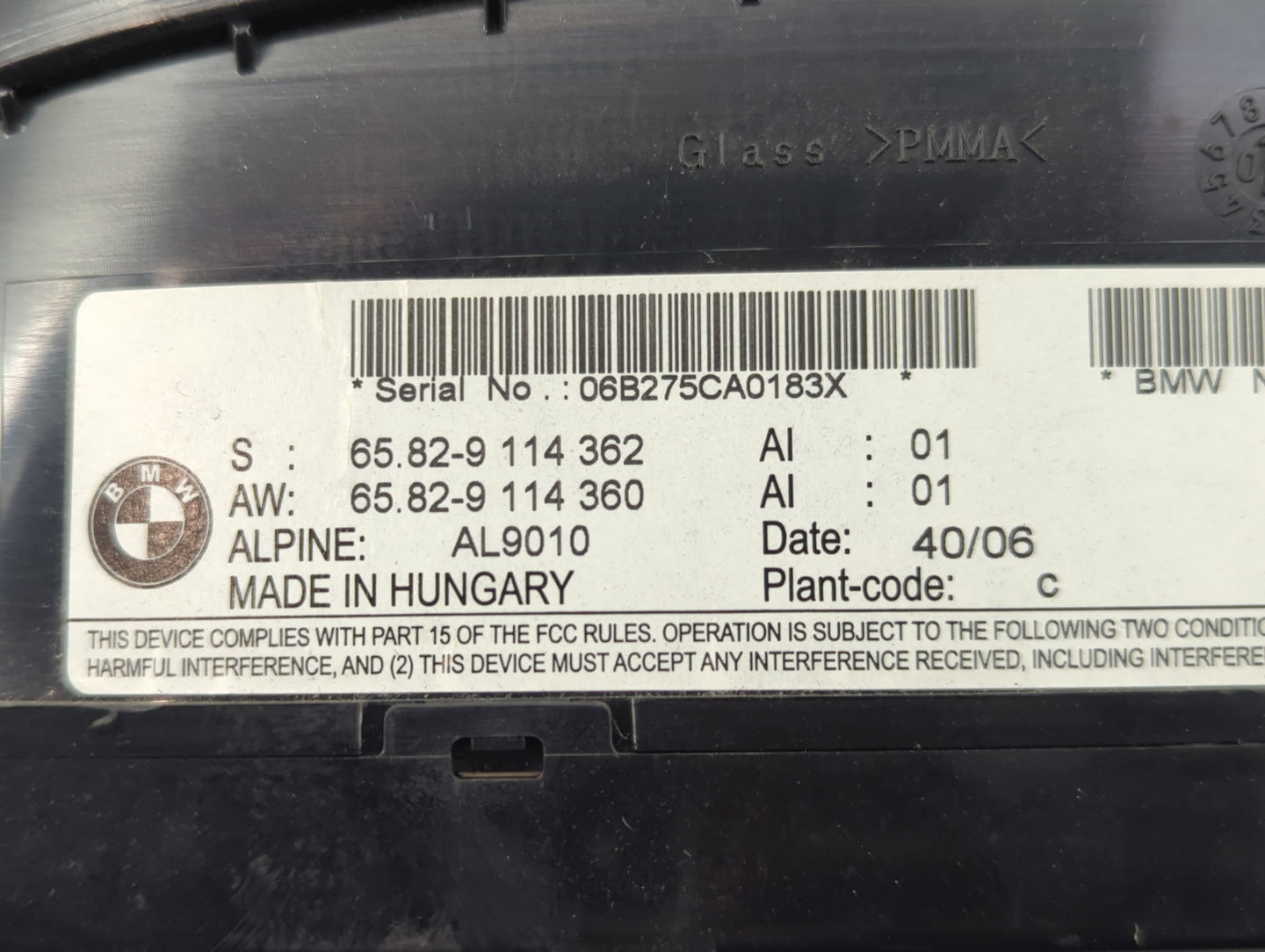 2007-2008 Bmw 335i Information Display Screen - Oemusedautoparts1.com