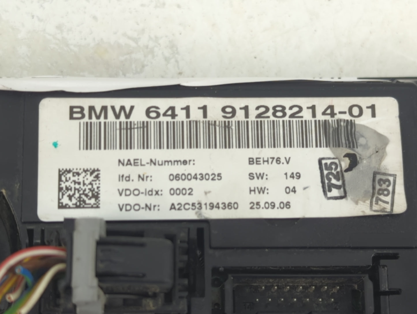 2007 Bmw 335i Climate Control Module Temperature AC/Heater Replacement P/N:6411 9128214-01 Fits Fits 2002 2003 2004 2005 OEM