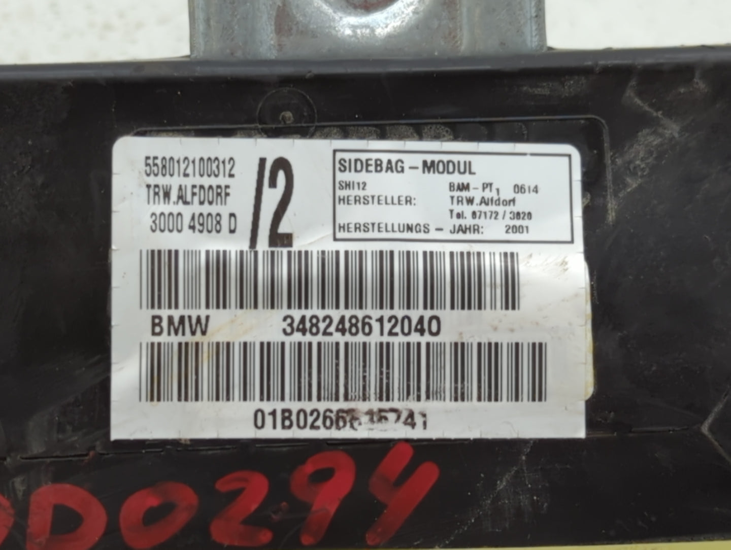 2007-2013 Bmw 335i Air Bag Driver Left Knee OEM P/N:BAM-PT1-0614 Fits Fits 2007 2008 2009 2010 2011 2012 2013 OEM Used Auto 
