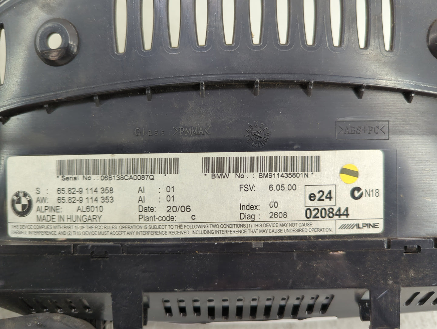 2007 Bmw 525 Information Display Screen - Oemusedautoparts1.com