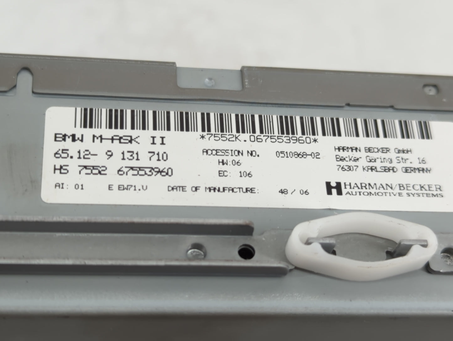 2006-2007 Bmw 525i Radio AM FM Cd Player Receiver Replacement P/N:7552 67553960 Fits Fits 2004 2005 2006 2007 2008 2009 2010