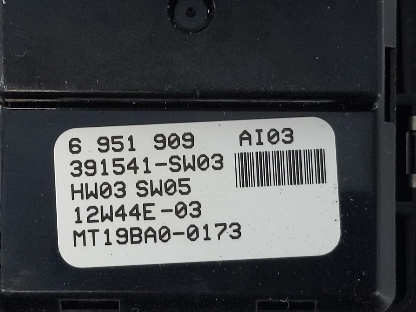 2006-2010 Bmw 550i Master Power Window Switch Replacement Driver Side Left P/N:6 651 909 Fits Fits 2006 2007 2008 2009 2010 