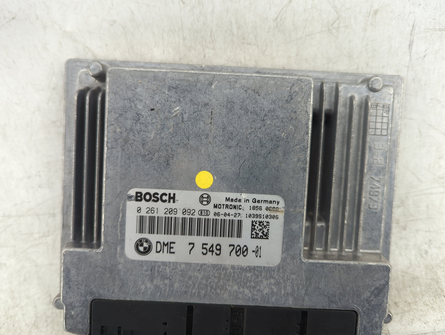 2006-2007 Bmw 550i PCM Engine Control Computer ECU ECM PCU OEM P/N:0 261 209 092 7 549 700 Fits Fits 2006 2007 OEM Used Auto