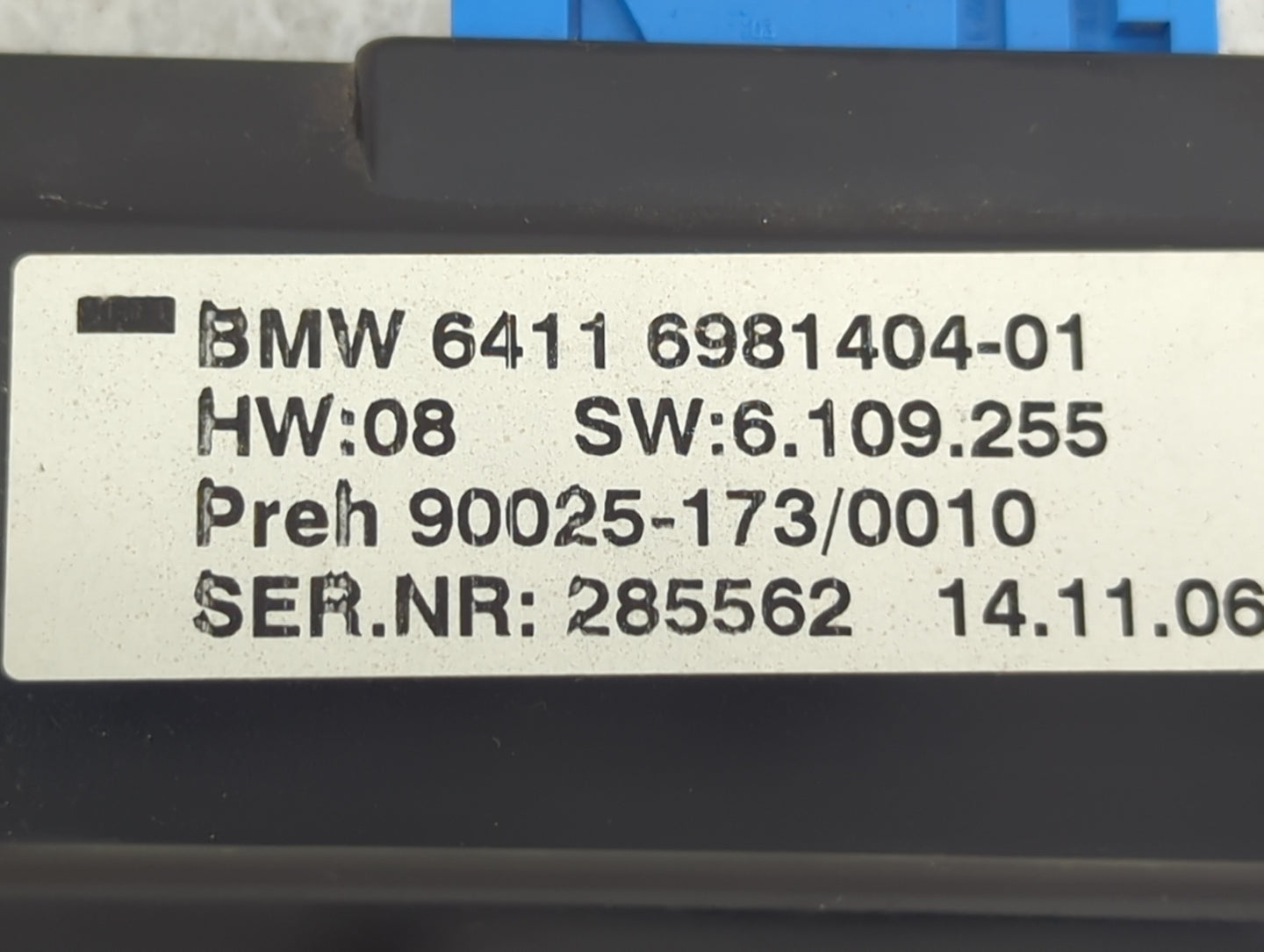 2006-2008 Bmw 750 Climate Control Module Temperature AC/Heater Replacement P/N:64116981404-01 90025-173/0010 Fits OEM Used A