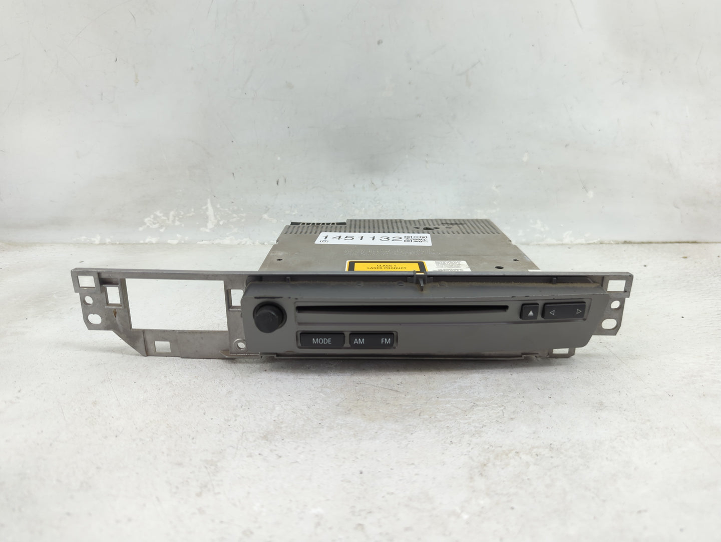 2007 Bmw 750li Radio AM FM Cd Player Receiver Replacement P/N:9150992 65937767589, 659377675899 Fits Fits 2006 2008 OEM Used