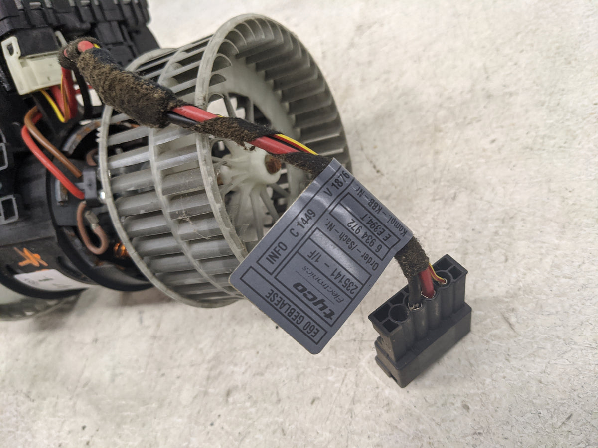 2006-2010 Bmw M6 Heater AC Blower Motor P/N:6934972 235141-1/F, E39421 Fits Fits 2004 2005 2006 2007 2008 2009 2010 OEM Used
