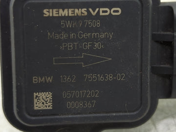 2007-2010 Bmw X3 Mass Air Flow Meter Maf Sensor