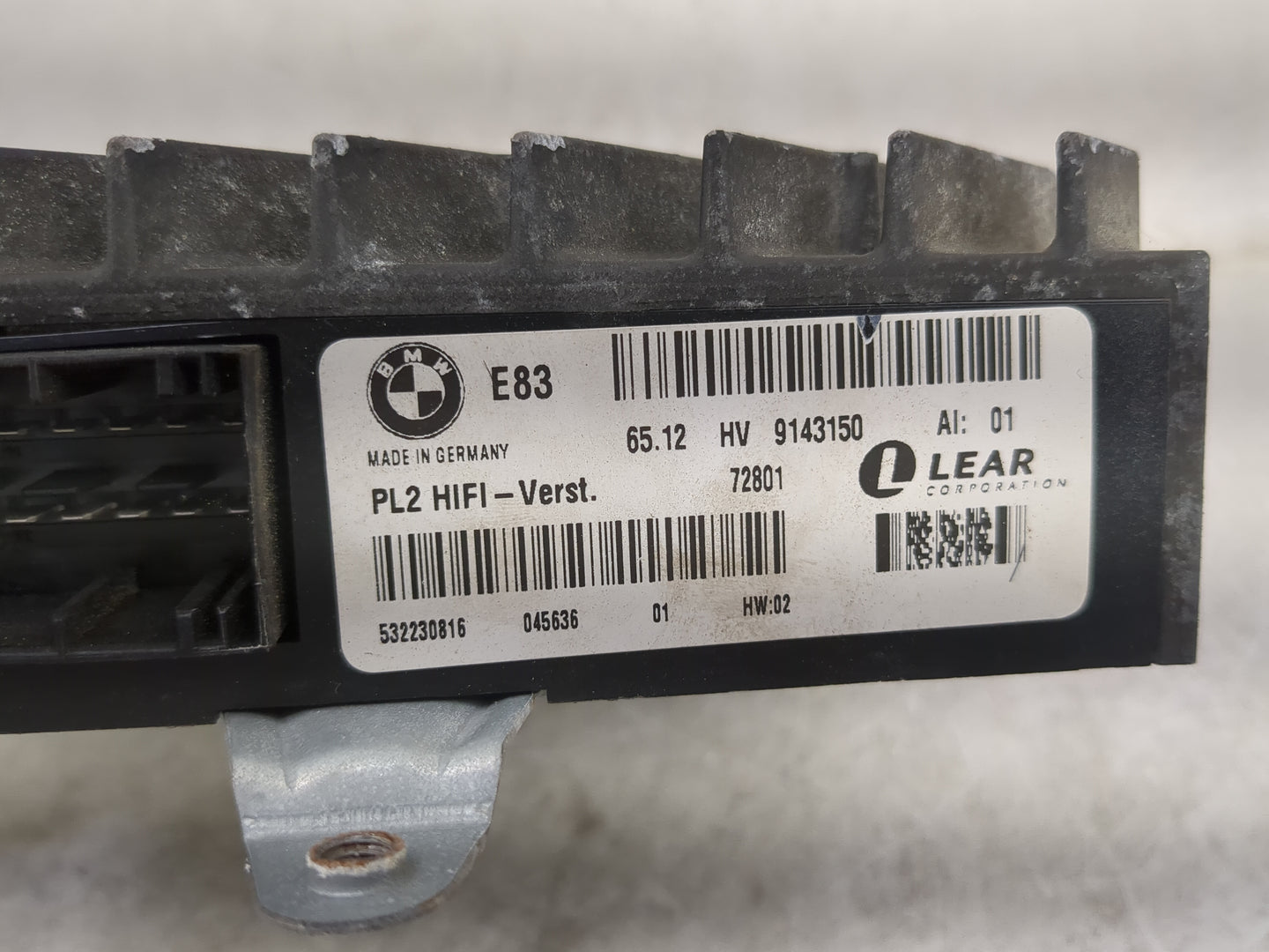 2007-2010 Bmw X3 Radio Speaker Amplifier 9143150|65.12 - Oemusedautoparts1.com