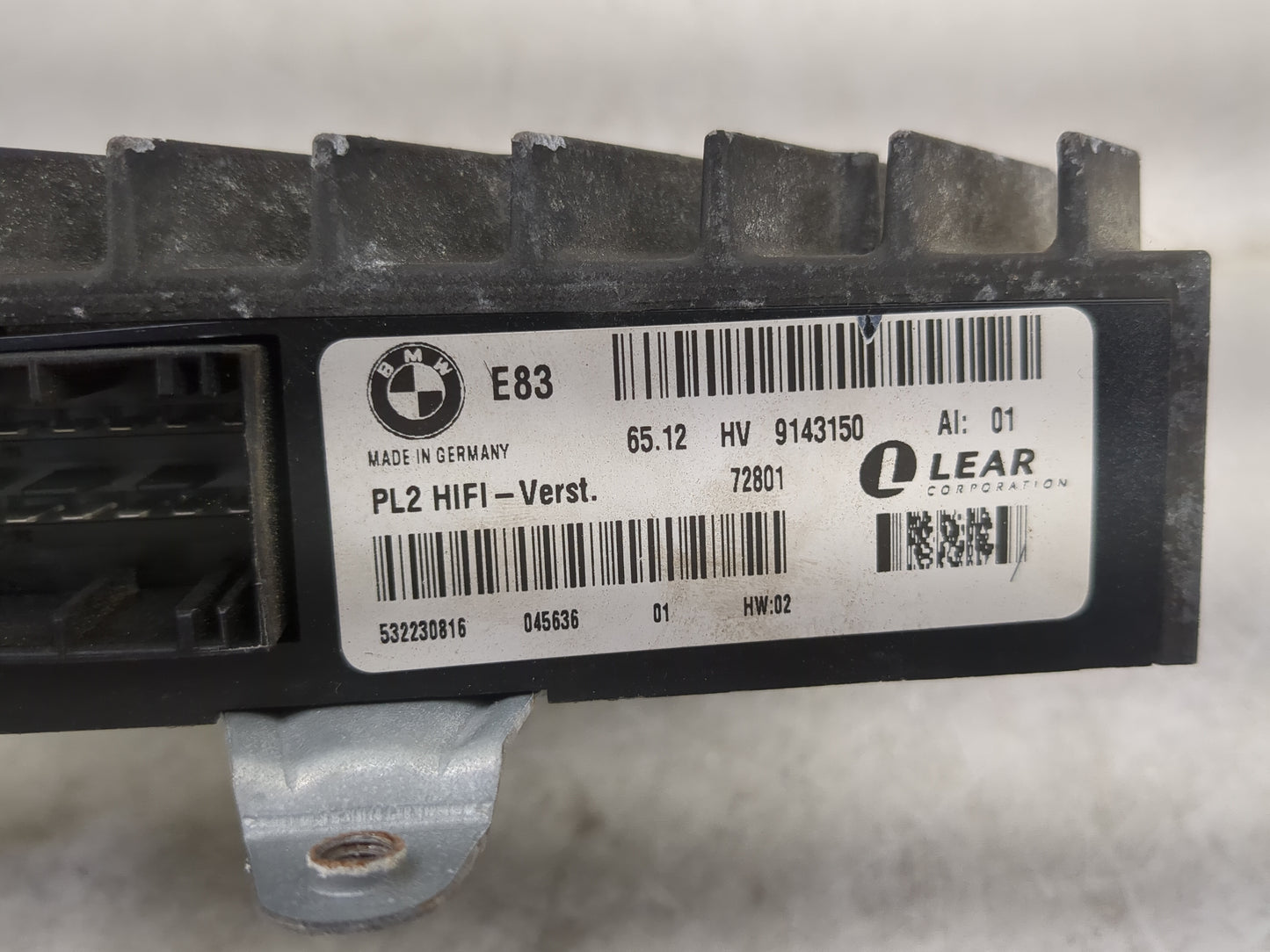 2007-2010 Bmw X3 Radio Speaker Amplifier 9143150|65.12 - Oemusedautoparts1.com