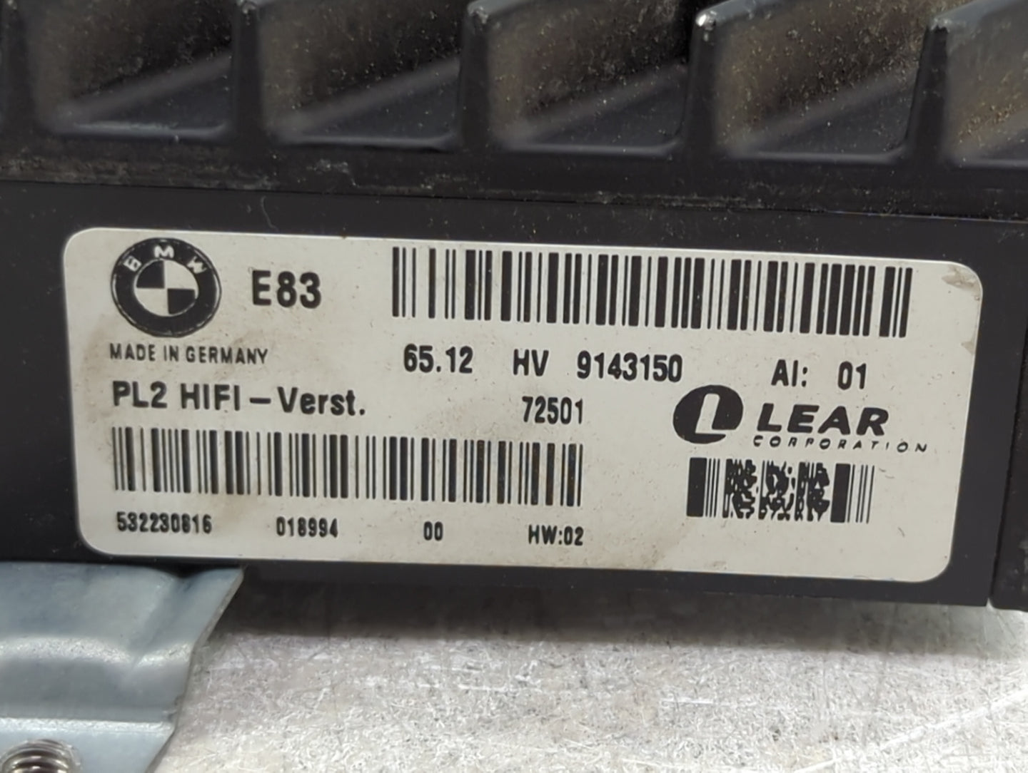 2007 Bmw X3 Radio Speaker Amplifier 65129143150|9143150 - Oemusedautoparts1.com