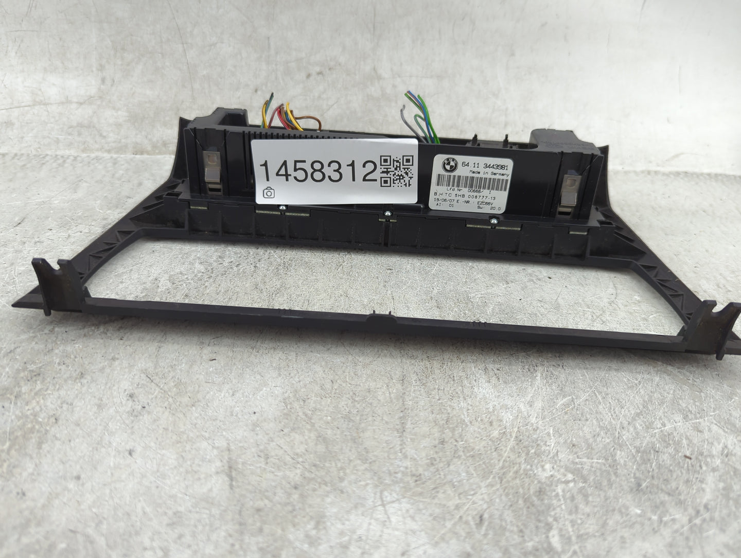 2004-2010 Bmw X3 Climate Control Module Temperature AC/Heater Replacement P/N:64113443981 5HB00877713 Fits OEM Used Auto Par