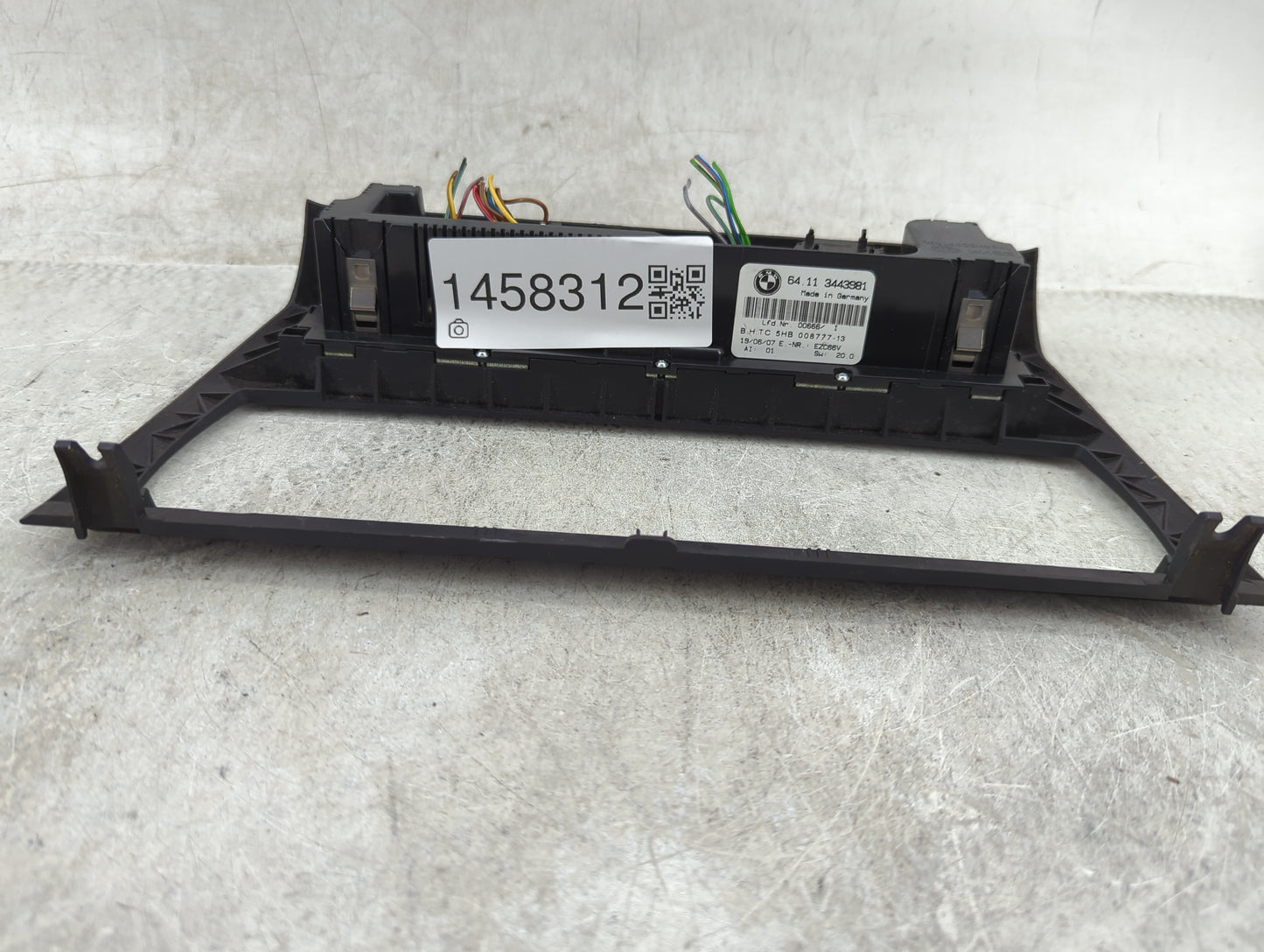 2004-2010 Bmw X3 Climate Control Module Temperature AC/Heater Replacement P/N:64113443981 5HB00877713 Fits OEM Used Auto Par