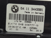 2004-2010 Bmw X3 Climate Control Module Temperature AC/Heater Replacement P/N:64113443981 5HB00877713 Fits OEM Used Auto Par