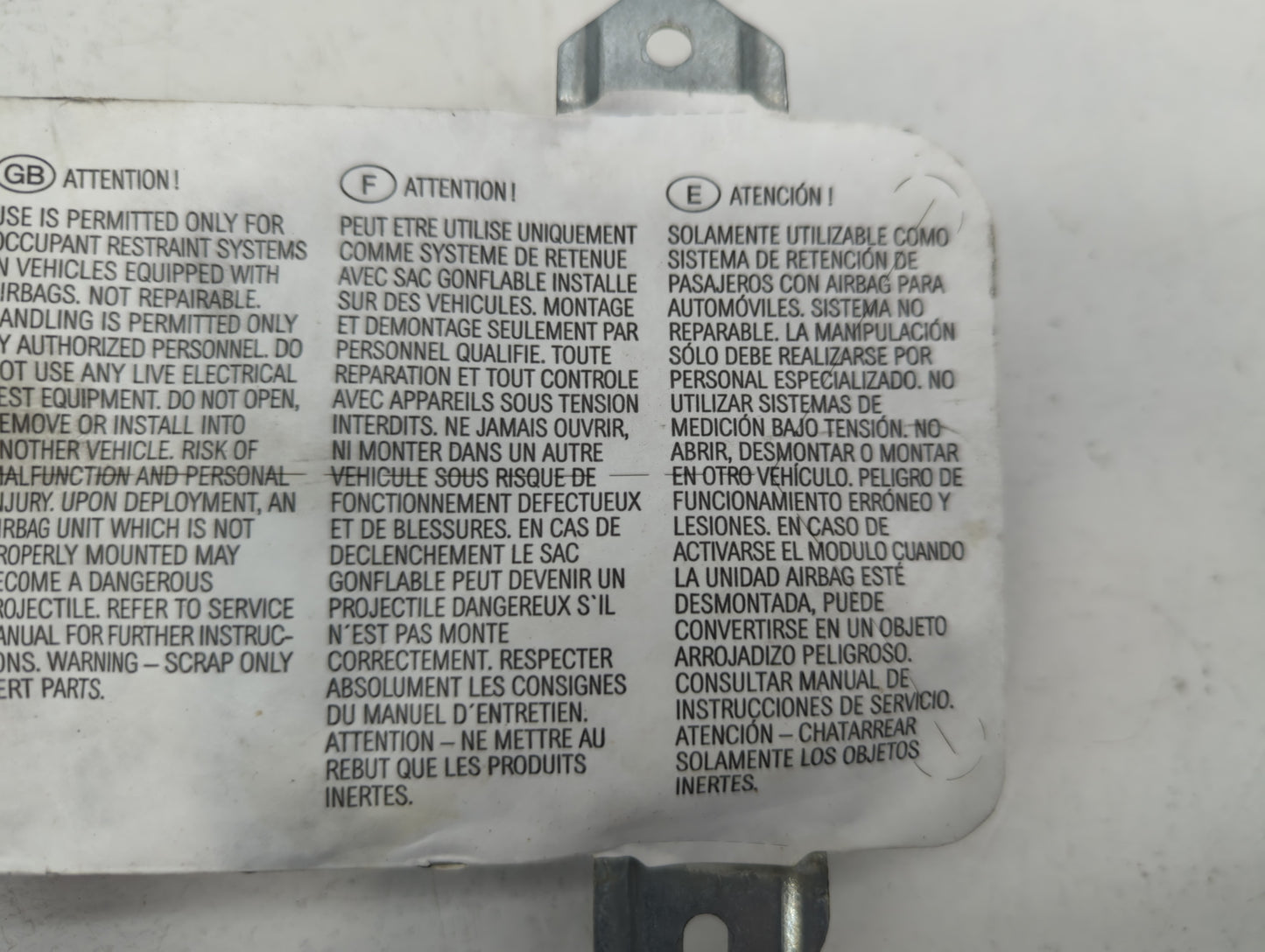 2007-2010 Bmw X3 Air Bag Driver Left Steering Wheel Mounted P/N:30342631501Q Fits Fits 2007 2008 2009 2010 OEM Used Auto Par