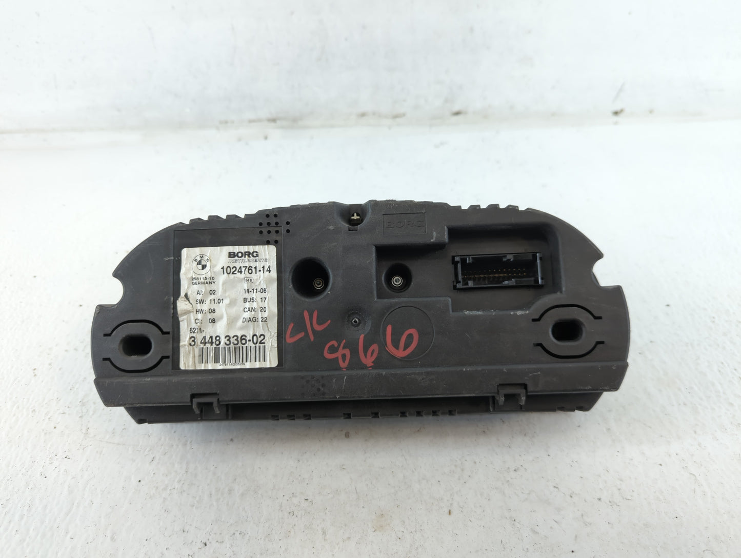 2007-2010 Bmw X3 Instrument Cluster Speedometer Gauges P/N:3 448 336-02 1024761-14 Fits Fits 2007 2008 2009 2010 OEM Used Au