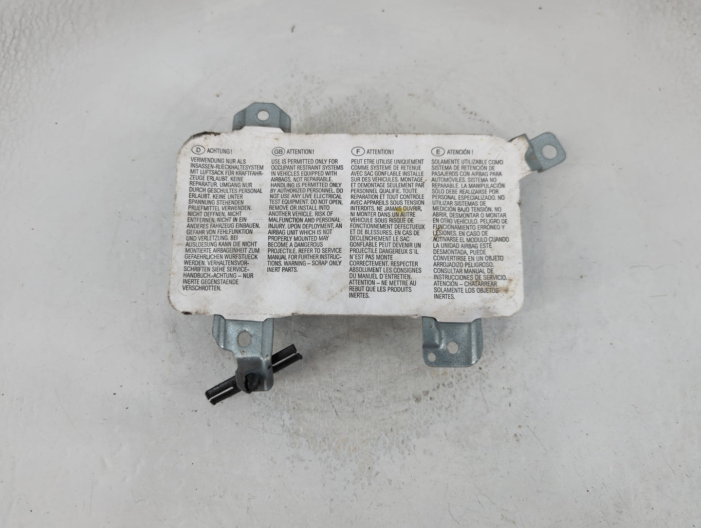 2007-2010 Bmw X3 Air Bag Passenger Right Dashboard OEM P/N:34342631601X Fits Fits 2007 2008 2009 2010 OEM Used Auto Parts - 