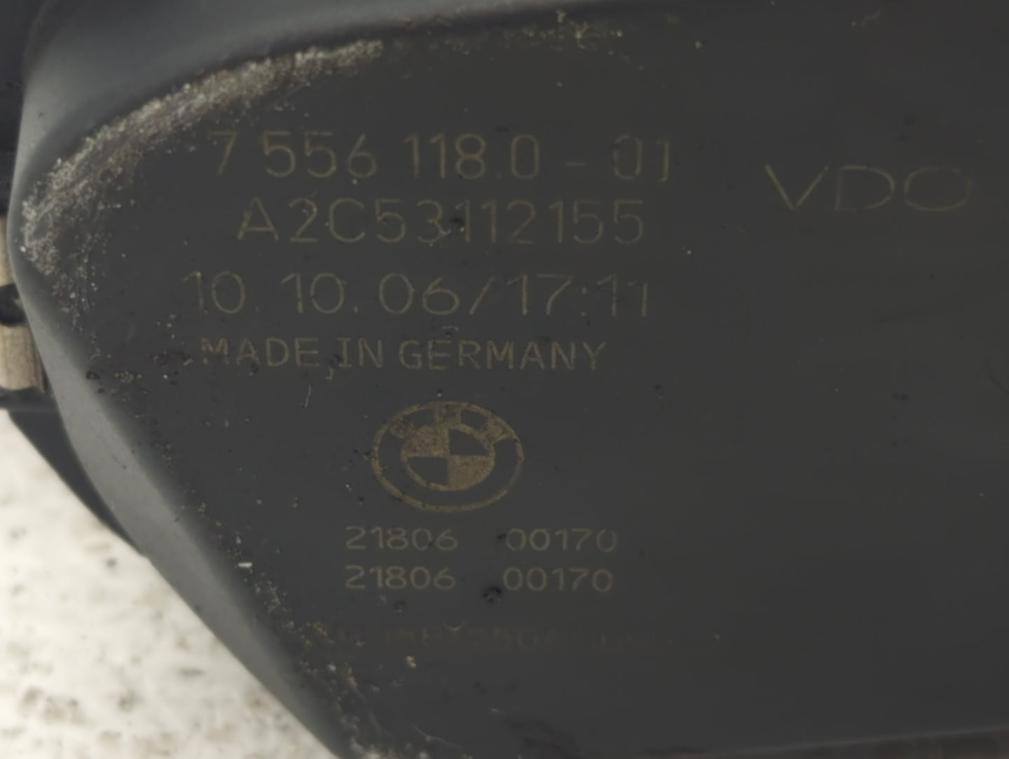 2007-2010 Bmw X5 Throttle Body P/N:A2C53112155 Fits Fits 2007 2008 2009 2010 2011 2012 2013 OEM Used Auto Parts - Oemusedaut