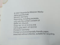 2007 Bmw X5 Owners Manual Book Guide OEM Used Auto Parts - Oemusedautoparts1.com