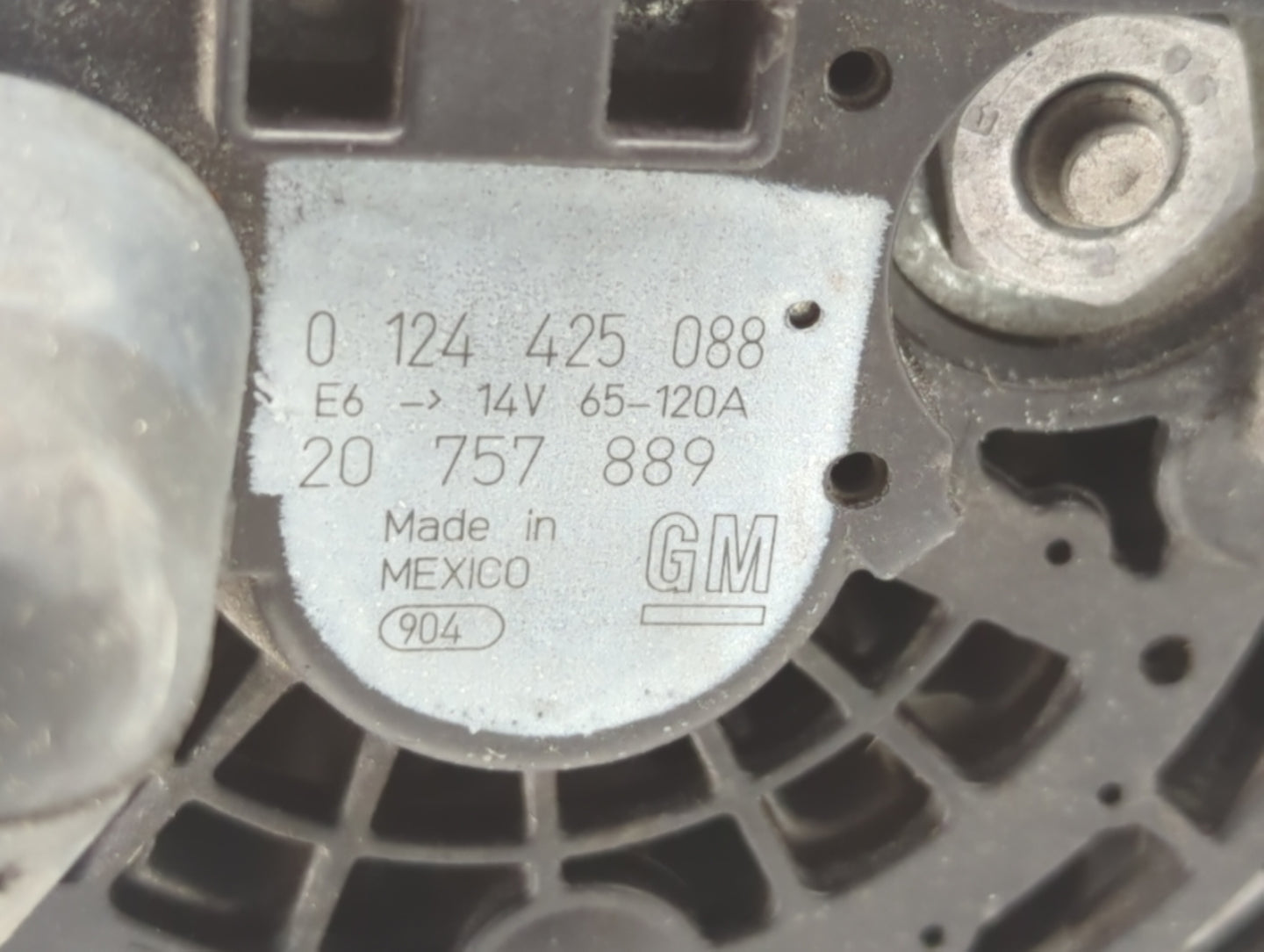 2005-2009 Buick Lacrosse Alternator Replacement Generator Charging Assembly Engine OEM P/N:124425088 12568818 Fits OEM Used 