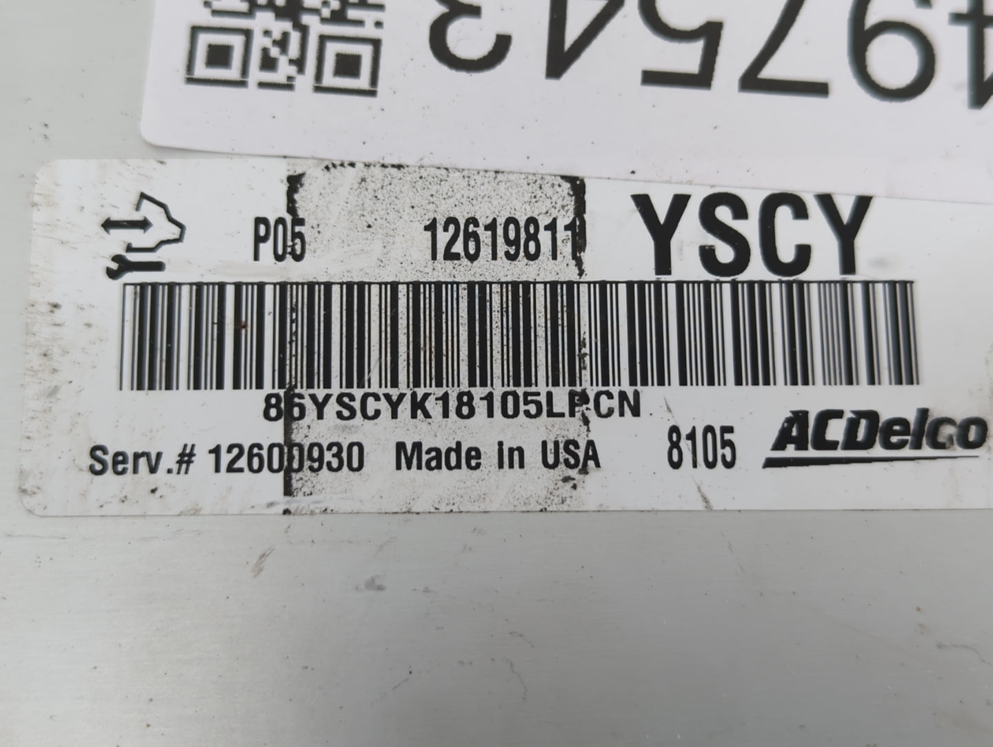2006-2009 Buick Lacrosse PCM Engine Control Computer ECU ECM PCU OEM P/N:12619811 12600930, 12612047 Fits Fits 2006 2007 200