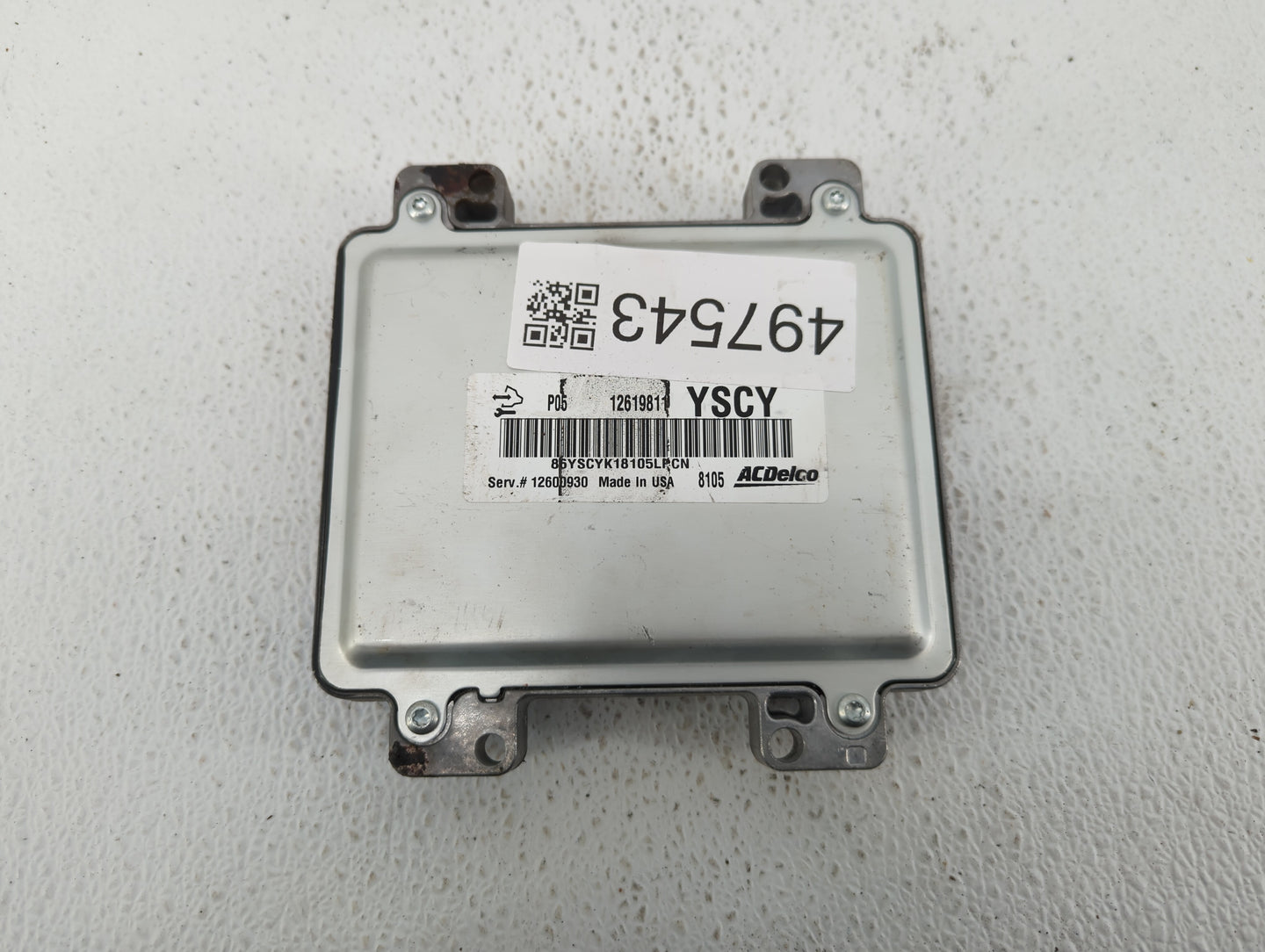 2006-2009 Buick Lacrosse PCM Engine Control Computer ECU ECM PCU OEM P/N:12619811 12600930, 12612047 Fits Fits 2006 2007 200