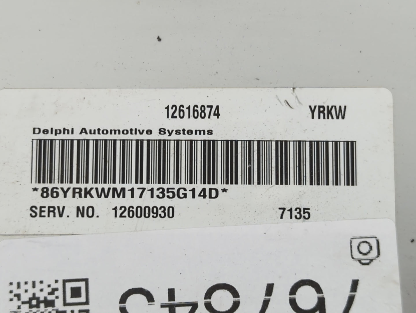 2006-2009 Buick Lacrosse PCM Engine Control Computer ECU ECM PCU OEM P/N:12600930 12616874 Fits Fits 2006 2007 2008 2009 OEM