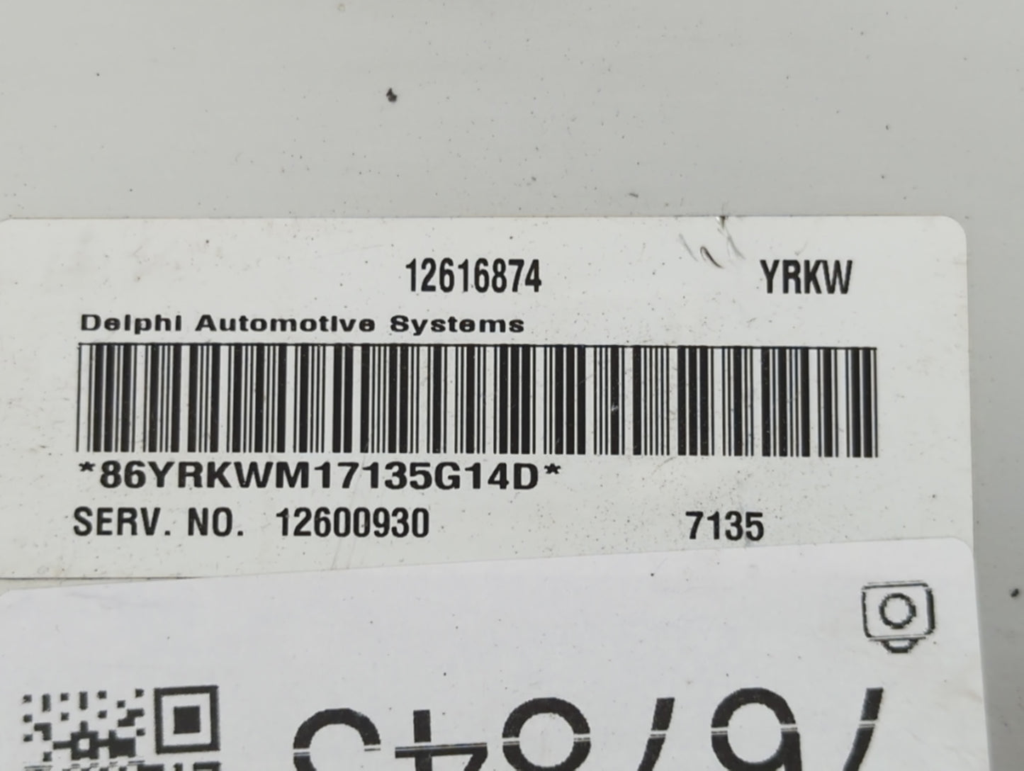 2006-2009 Buick Lacrosse PCM Engine Control Computer ECU ECM PCU OEM P/N:12600930 12616874 Fits Fits 2006 2007 2008 2009 OEM