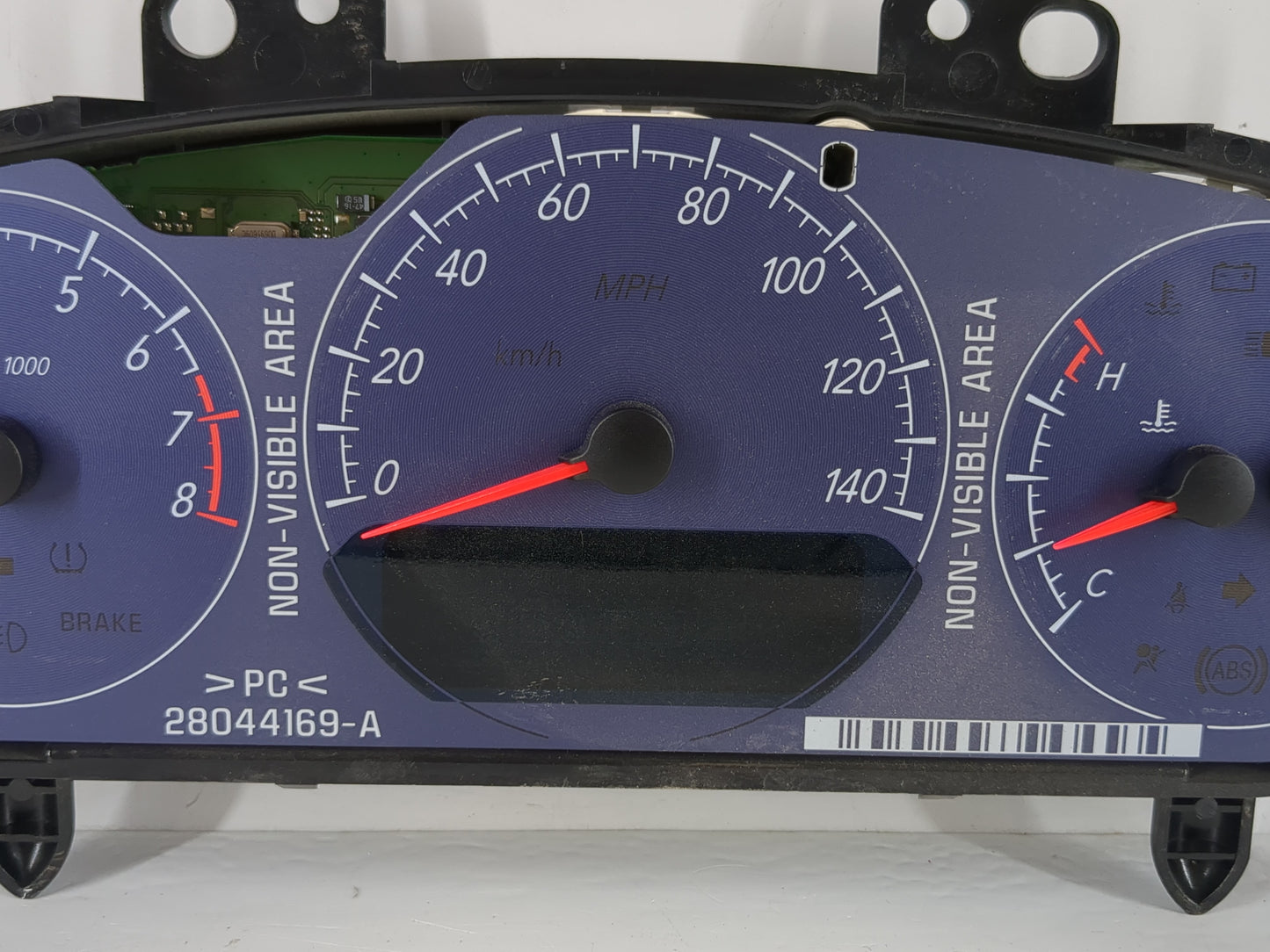 2007 Buick Lucerne Instrument Cluster Speedometer Gauges P/N:15887484 Fits OEM Used Auto Parts - Oemusedautoparts1.com