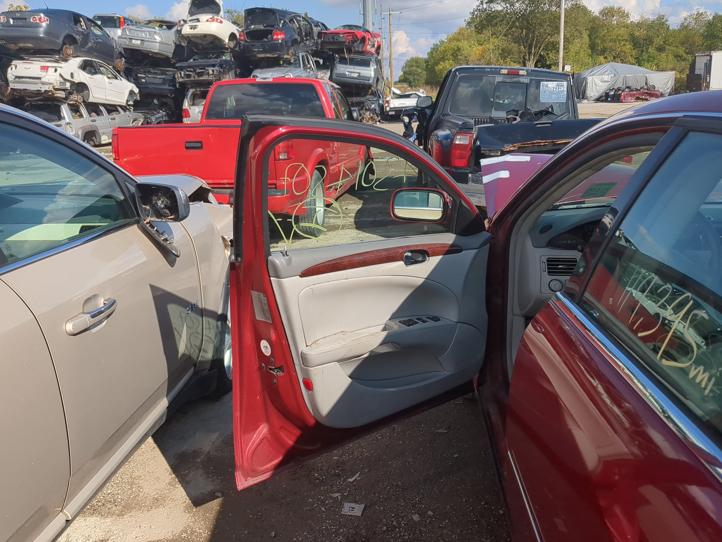 2007 Buick Lucerne Front Left Driver Interior Door Panel Trim - Oemusedautoparts1.com