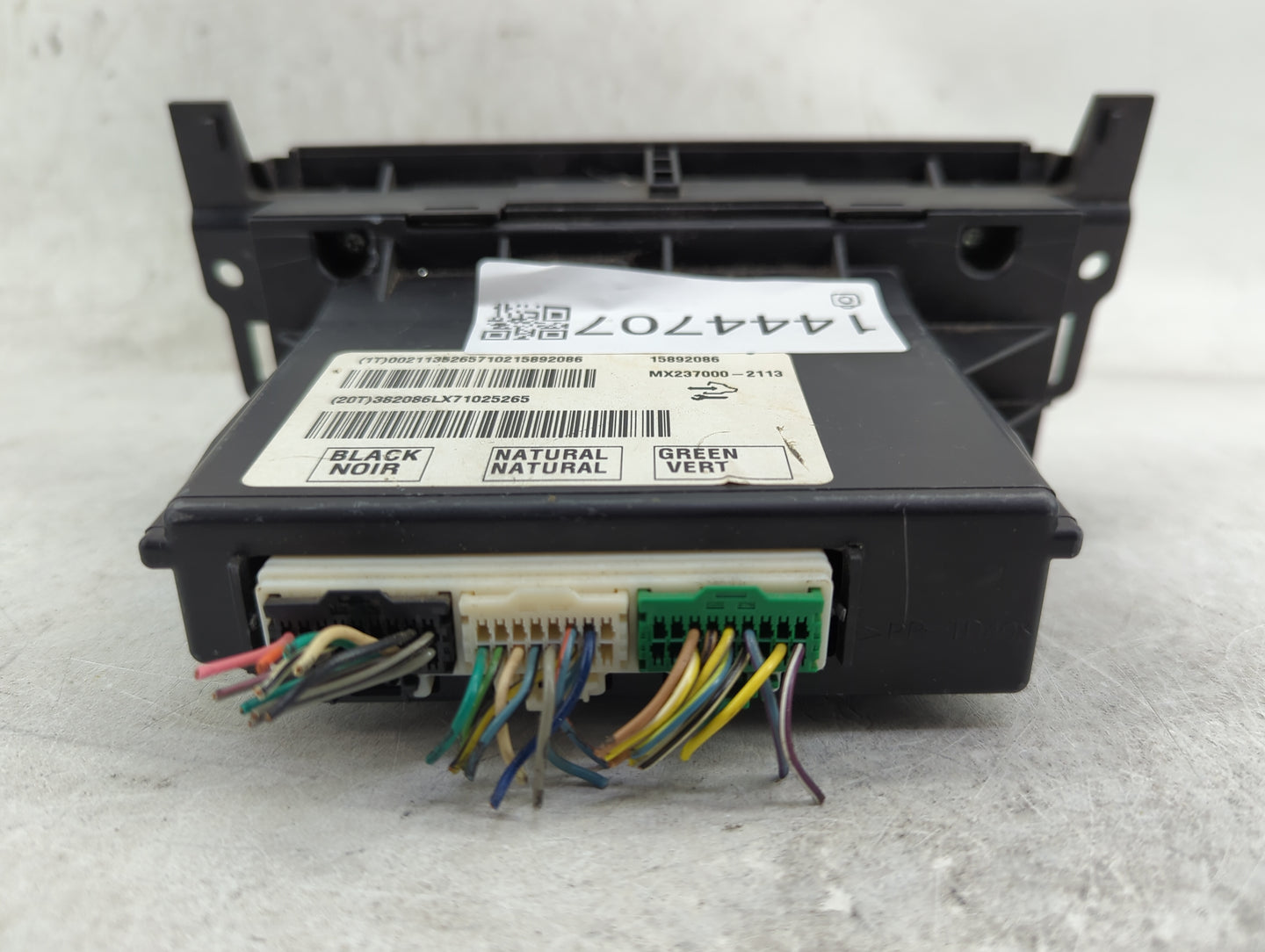 2007 Buick Lucerne Climate Control Module Temperature AC/Heater Replacement P/N:15892086 MX237000-2113 Fits OEM Used Auto Pa
