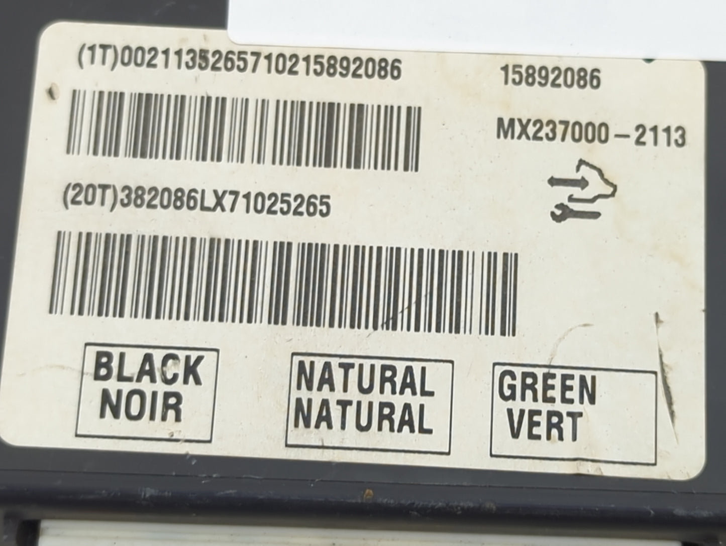 2007 Buick Lucerne Climate Control Module Temperature AC/Heater Replacement P/N:15892086 MX237000-2113 Fits OEM Used Auto Pa