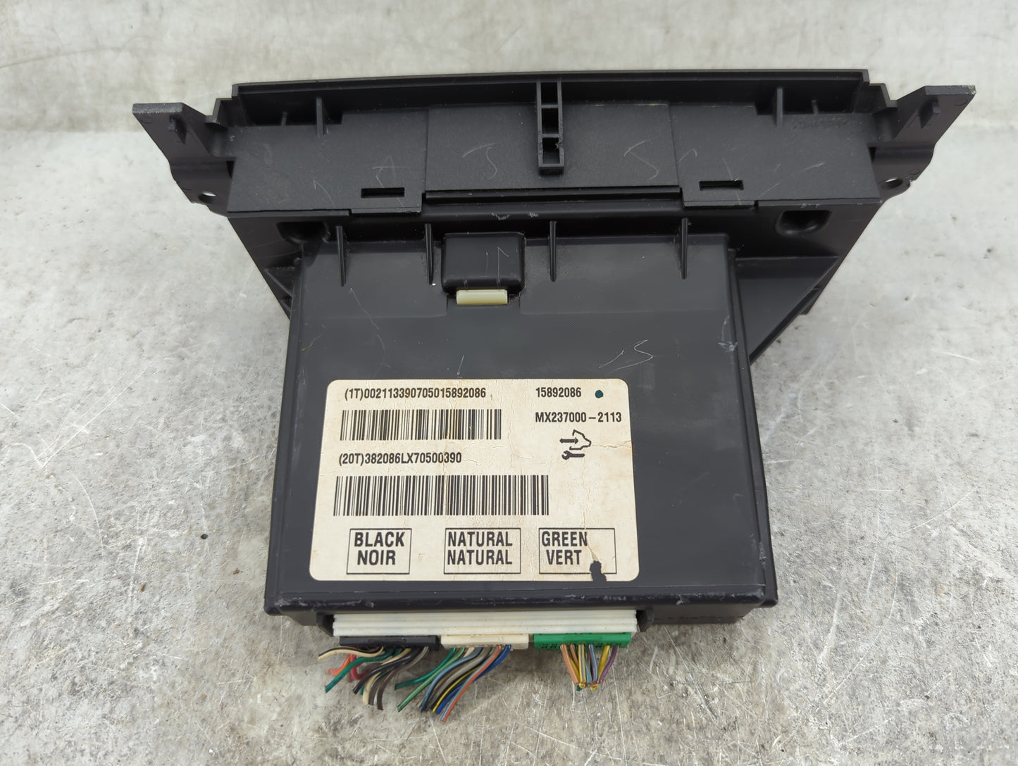 2007 Buick Lucerne Climate Control Module Temperature AC/Heater Replacement P/N:15892086 MX237000-2113 Fits OEM Used Auto Pa