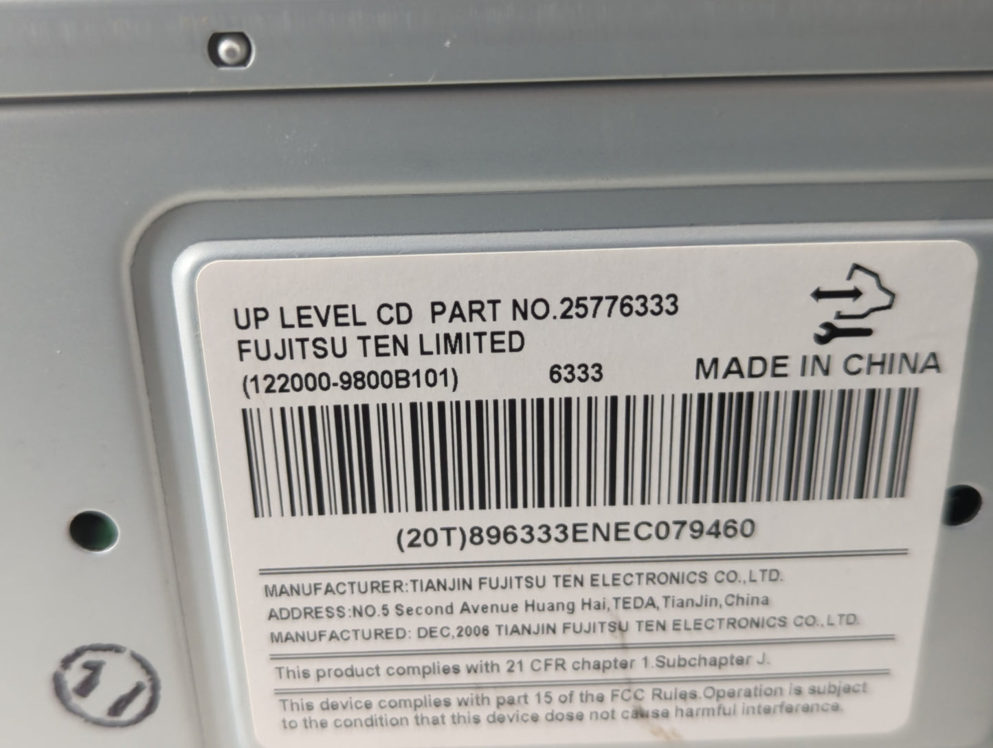 2007-2007 Buick Lucerne Am Fm Cd Player Radio Receiver - Oemusedautoparts1.com