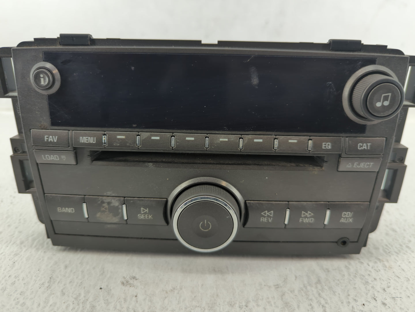 2007 Buick Lucerne Radio AM FM Cd Player Receiver Replacement P/N:25776334 Fits OEM Used Auto Parts - Oemusedautoparts1.com
