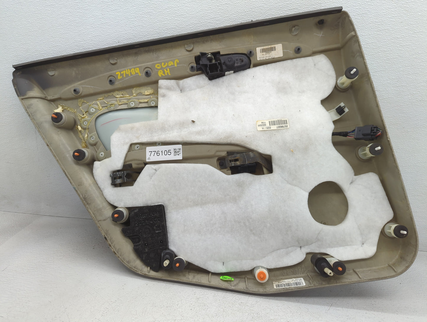 2007 Buick Lucerne Rear Right Passenger Interior Door Panel Trim - Oemusedautoparts1.com