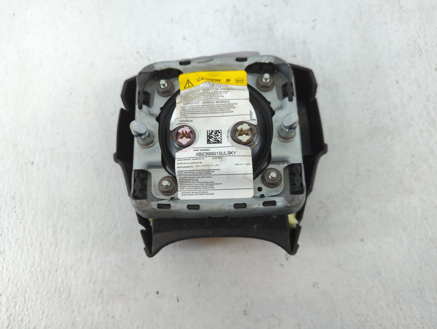 2005-2007 Buick Rainier Air Bag Driver Left Steering Wheel Mounted P/N:AB2399Q1GUL9KY Fits Fits 2005 2006 2007 OEM Used Auto