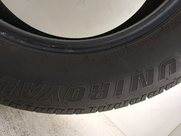 Used Tire 225/60R17 UNIROYAL TIGER PAW TOURING A/S 99H - Tread Depth 9/32