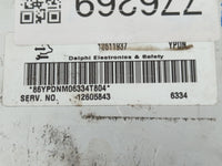 2007 Cadillac Brougham PCM Engine Control Computer ECU ECM PCU OEM P/N:12605843 EBX8112, 590-59154 Fits OEM Used Auto Parts 