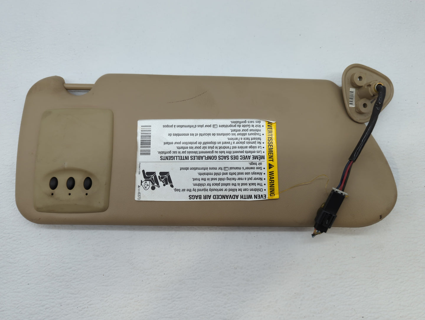 2003-2007 Cadillac Cts Sun Visor Shade Replacement Passenger Right Mirror Fits Fits 2003 2004 2005 2006 2007 OEM Used Auto P