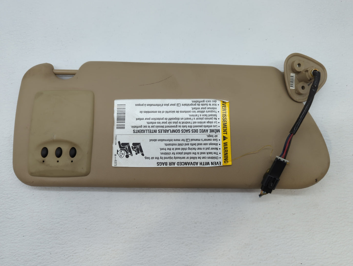 2003-2007 Cadillac Cts Sun Visor Shade Replacement Passenger Right Mirror Fits Fits 2003 2004 2005 2006 2007 OEM Used Auto P