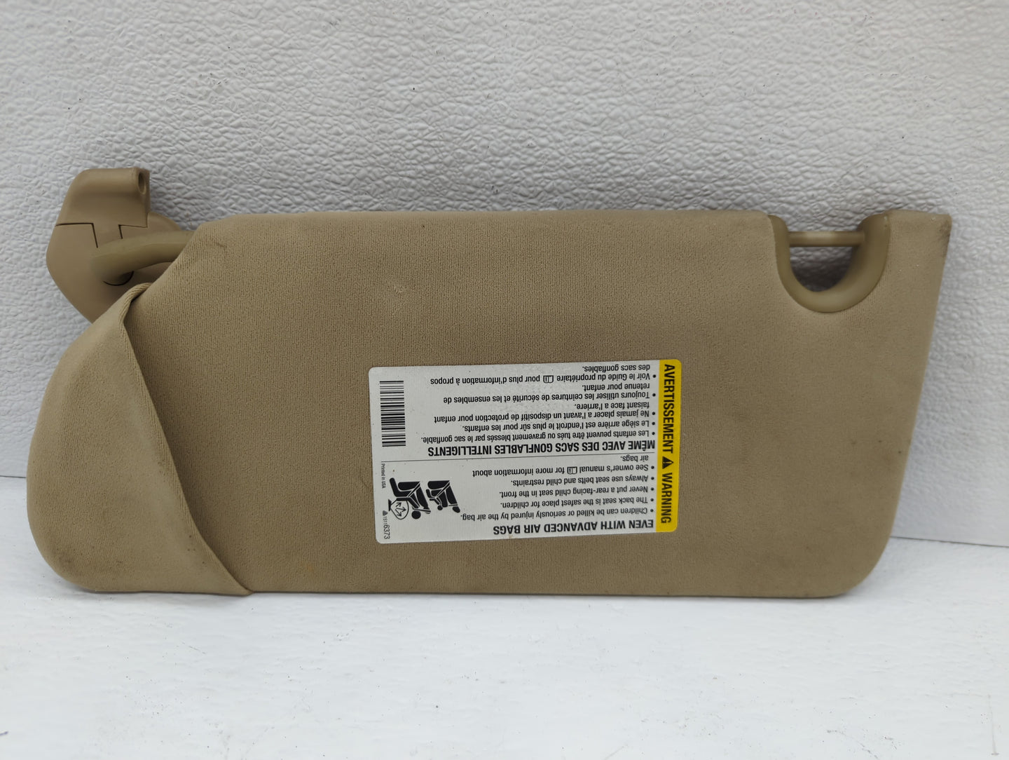 2006-2007 Cadillac Dts Sun Visor Shade Replacement Passenger Right Mirror Fits Fits 2006 2007 OEM Used Auto Parts - Oemuseda