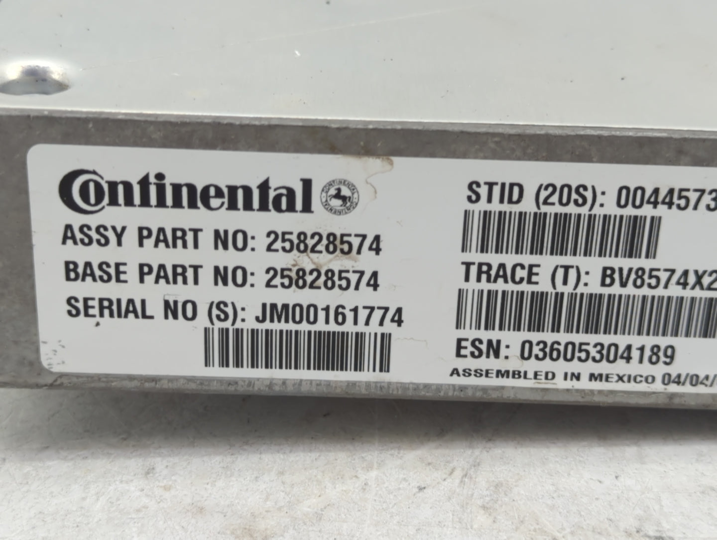 2007 Cadillac Dts PCM Engine Control Computer ECU ECM PCU OEM P/N:JM00161774 25828574 Fits OEM Used Auto Parts - Oemusedauto