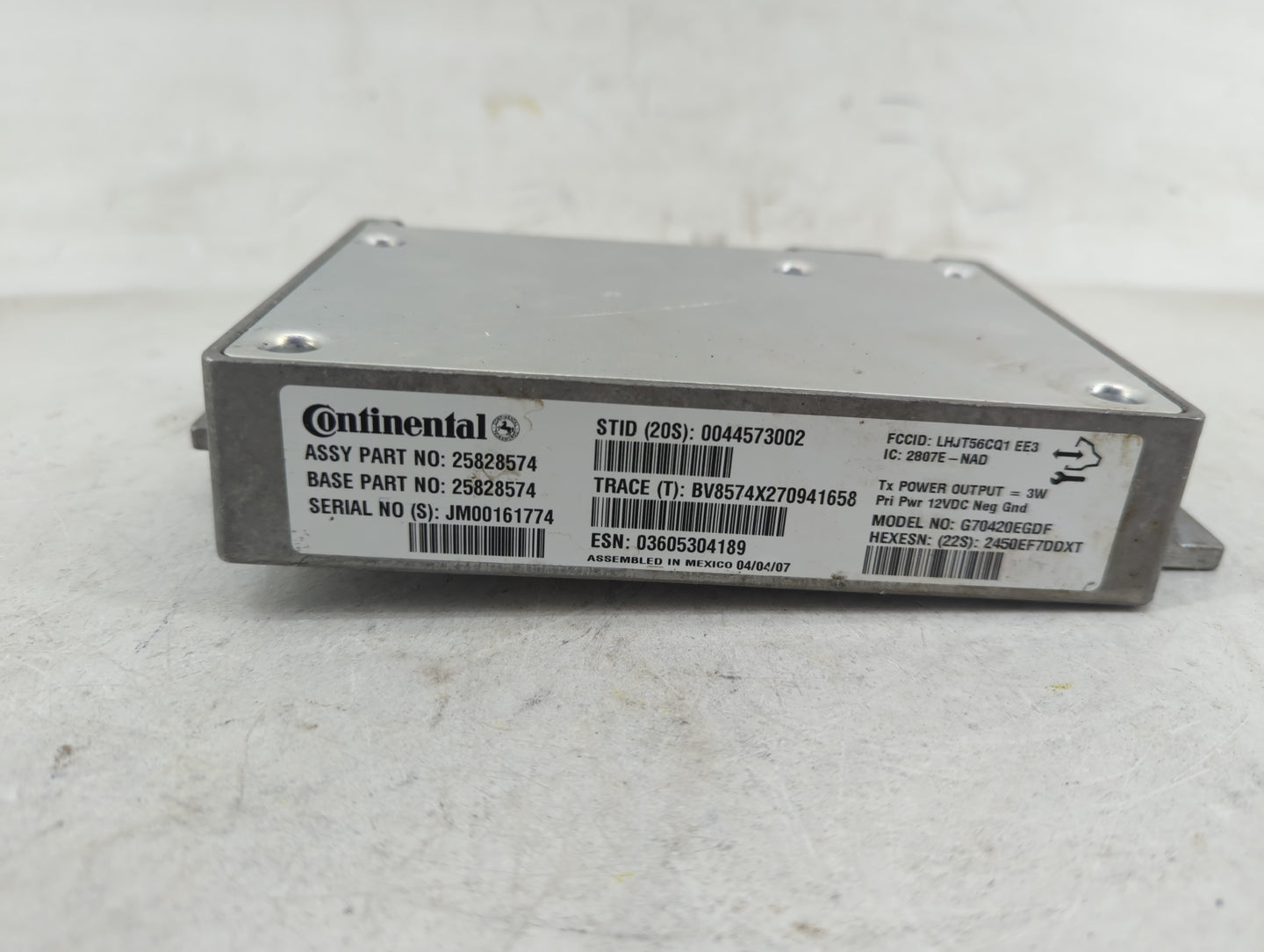 2007 Cadillac Dts PCM Engine Control Computer ECU ECM PCU OEM P/N:JM00161774 25828574 Fits OEM Used Auto Parts - Oemusedauto
