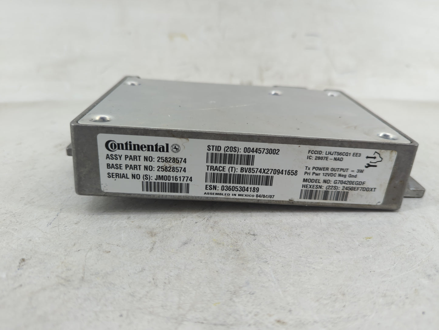 2007 Cadillac Dts PCM Engine Control Computer ECU ECM PCU OEM P/N:JM00161774 25828574 Fits OEM Used Auto Parts - Oemusedauto